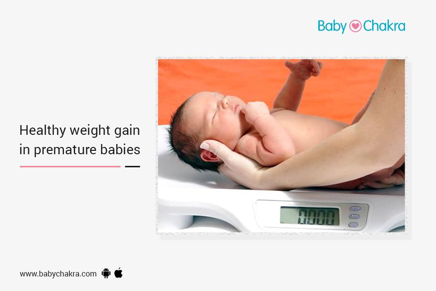 Healthy Weight Gain In Premature Babies