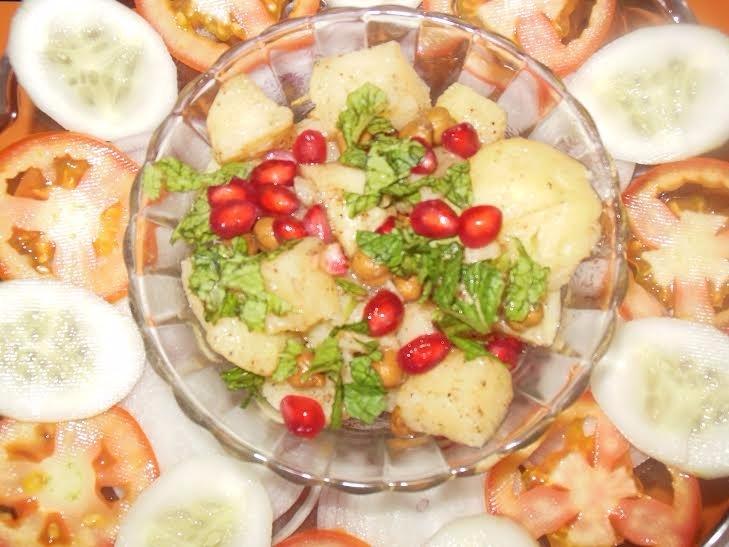 Potato Pomegranate Cold Salad