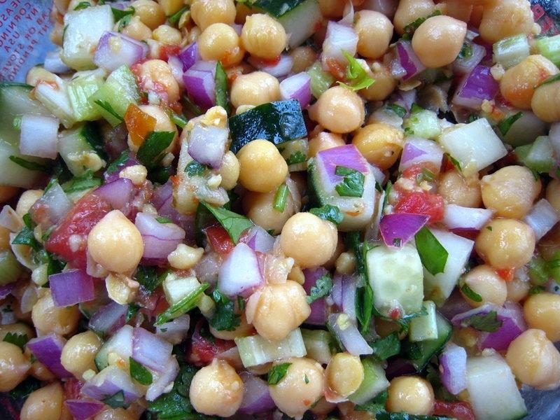 Delicious And Healthy Chickpea Salad Recipe