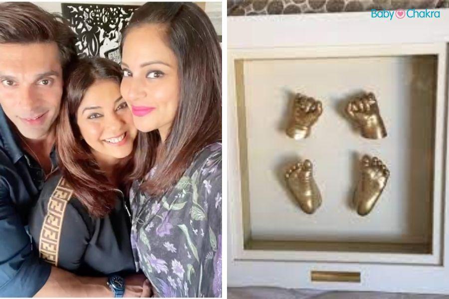  Bipasha Basu और करण सिंह ग्रोवर ने अपनी ‘बेटी देवी’ की नन्हीं यादों को संजोकर रखने के लिए बनवाया हैंड फीट कास्टिंग
