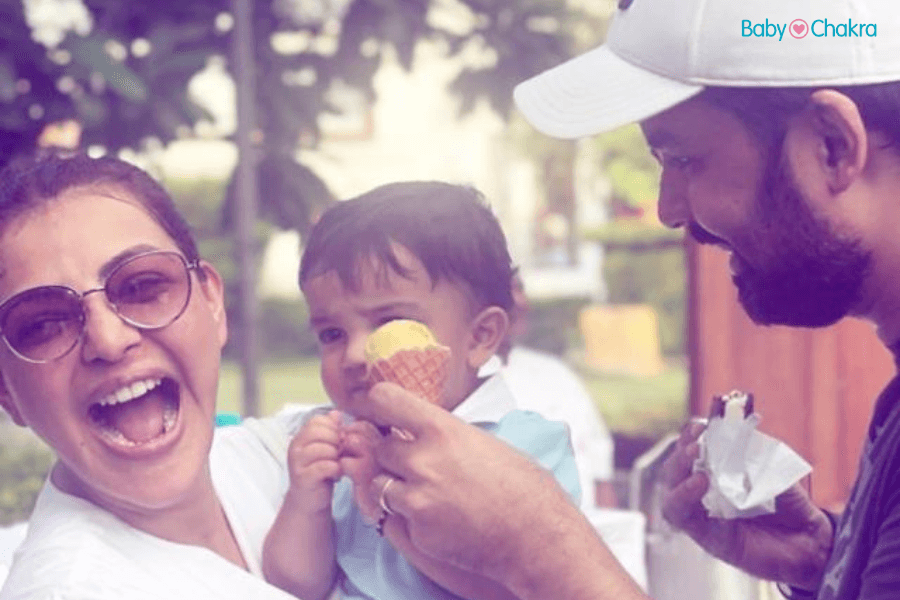 Kajal Aggarwal&#8217;s Son Neil Tries First Ice Cream: When Can A Baby Have Ice Cream?