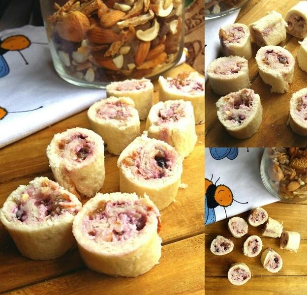Nutty Blueberry Pinwheels: Sweet deliciousness for your Sunday Brunch