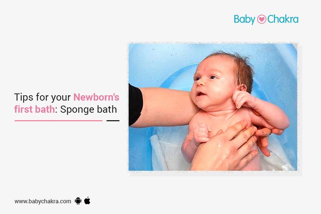 Tips For Your Newborn's First Bath: Sponge Bath