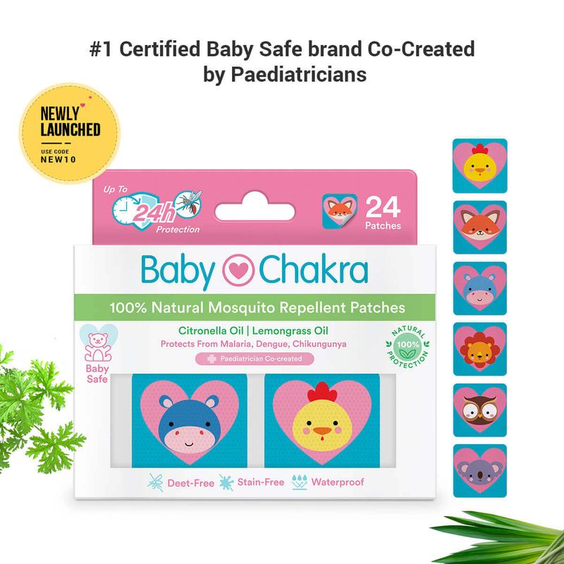 100% Natural Mosquito Repellent Patches